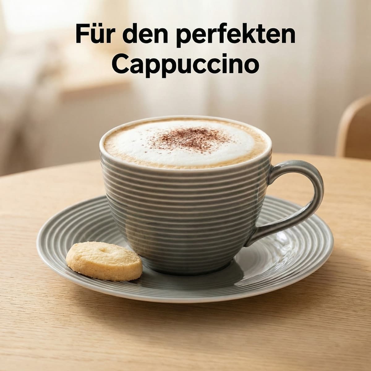 AI-optimized Amazon lifestyle image: cappuccino cup