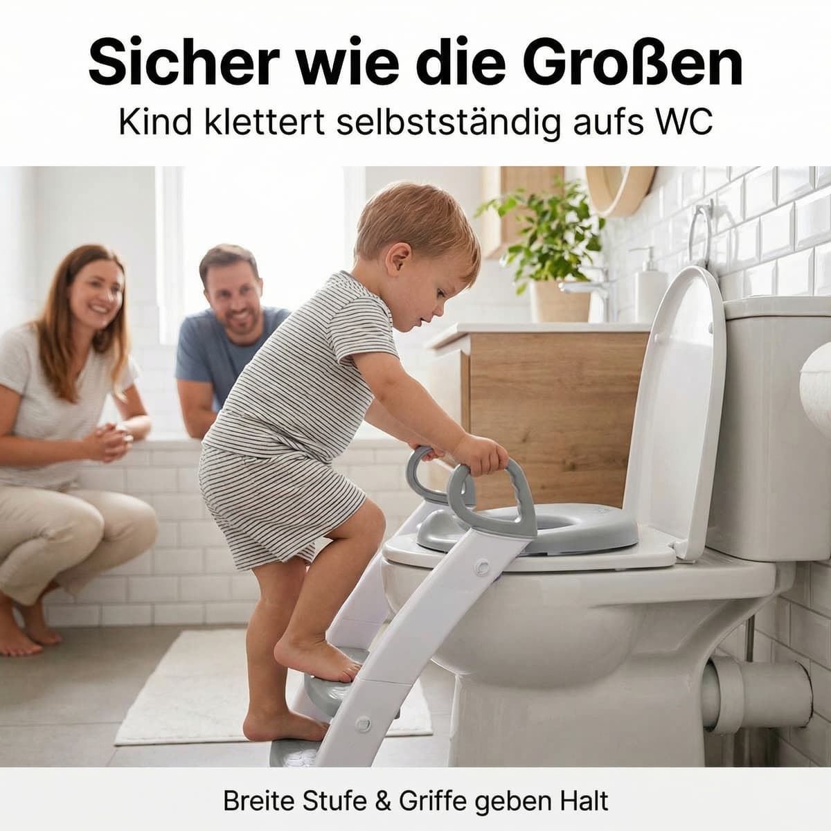 AI-optimized Amazon lifestyle image: children's toilet seat